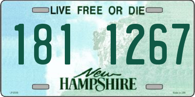 NH license plate 1811267