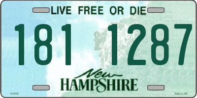NH license plate 1811287