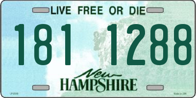 NH license plate 1811288