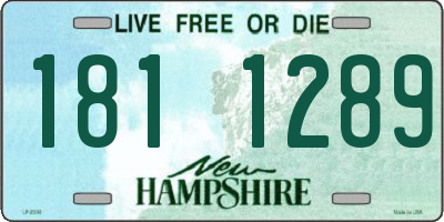 NH license plate 1811289