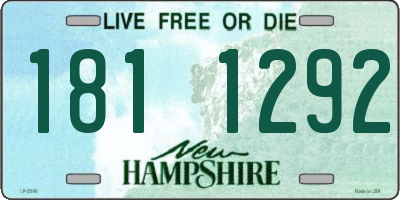 NH license plate 1811292