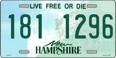 NH license plate 1811296