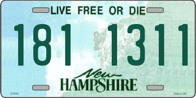 NH license plate 1811311