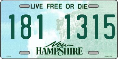 NH license plate 1811315