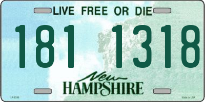 NH license plate 1811318