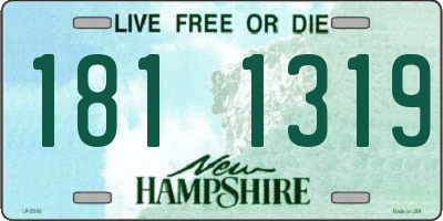 NH license plate 1811319
