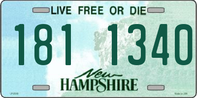 NH license plate 1811340