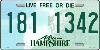 NH license plate 1811342