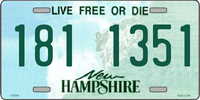 NH license plate 1811351