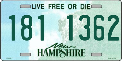 NH license plate 1811362