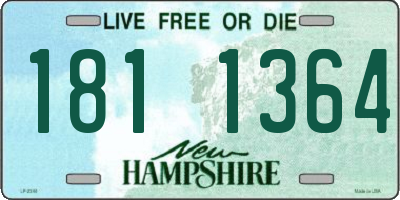 NH license plate 1811364