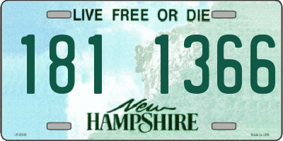 NH license plate 1811366