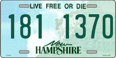 NH license plate 1811370