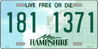 NH license plate 1811371