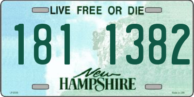 NH license plate 1811382