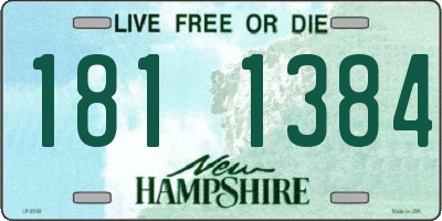 NH license plate 1811384