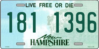 NH license plate 1811396