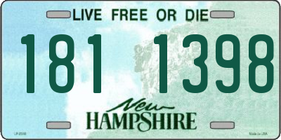 NH license plate 1811398