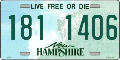 NH license plate 1811406