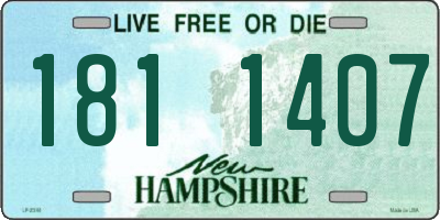 NH license plate 1811407