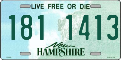 NH license plate 1811413