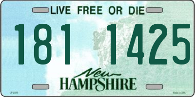 NH license plate 1811425