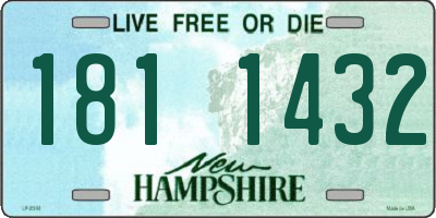 NH license plate 1811432