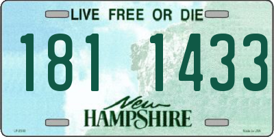NH license plate 1811433