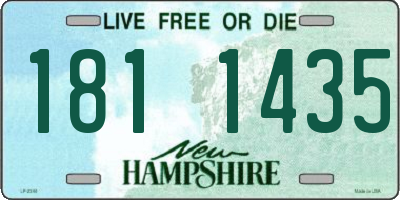 NH license plate 1811435