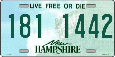 NH license plate 1811442