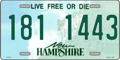 NH license plate 1811443