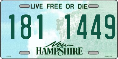 NH license plate 1811449