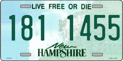 NH license plate 1811455