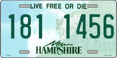 NH license plate 1811456