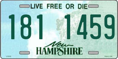 NH license plate 1811459