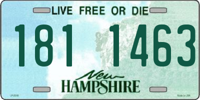 NH license plate 1811463