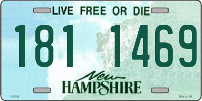 NH license plate 1811469