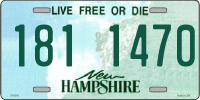 NH license plate 1811470