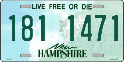NH license plate 1811471