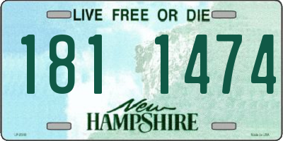 NH license plate 1811474