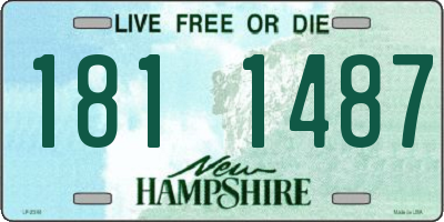 NH license plate 1811487