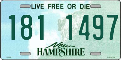 NH license plate 1811497