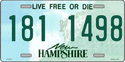 NH license plate 1811498