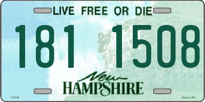 NH license plate 1811508