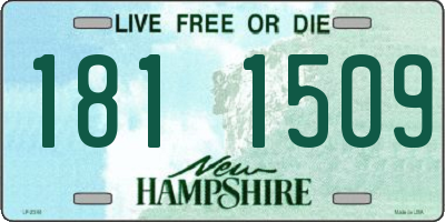 NH license plate 1811509
