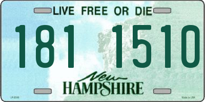 NH license plate 1811510