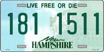 NH license plate 1811511