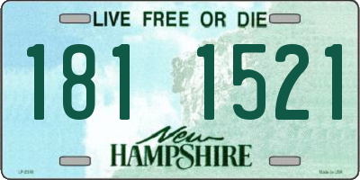 NH license plate 1811521
