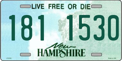 NH license plate 1811530