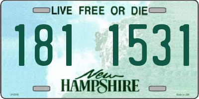 NH license plate 1811531